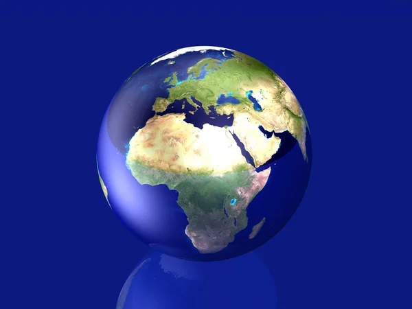Glasartade världen - Europa, Afrika — Stockfoto