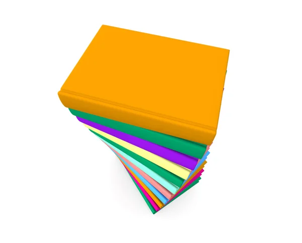 Stapel farbiger Bücher — Stockfoto
