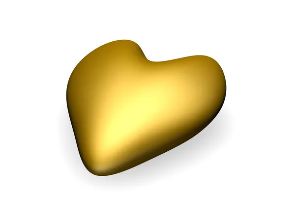 Золоте серце — стокове фото