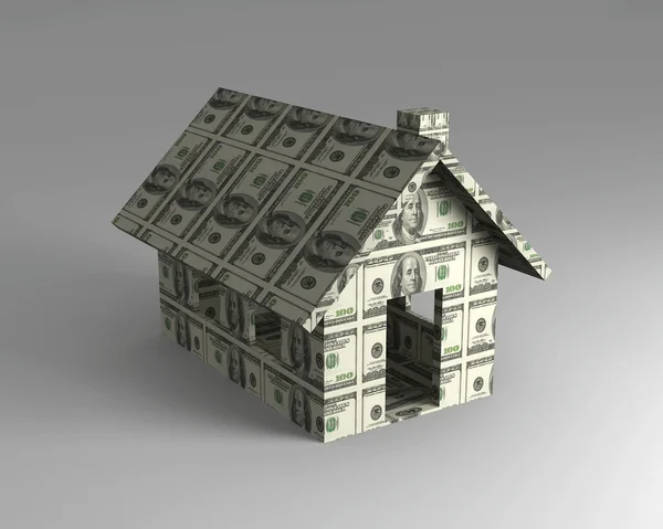 Dollar speelgoed huis — Stockfoto