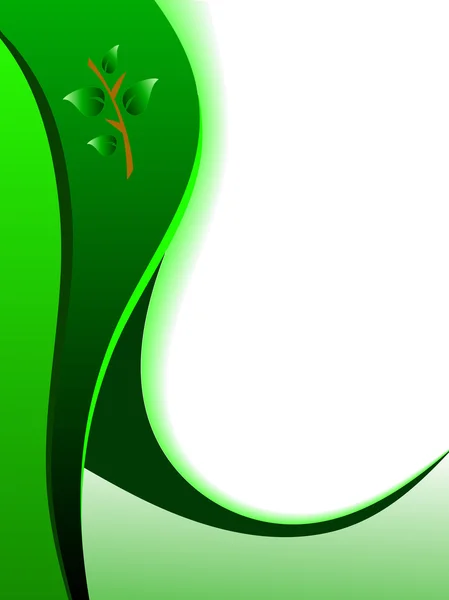 Зелена екологічна візитка — стоковий вектор