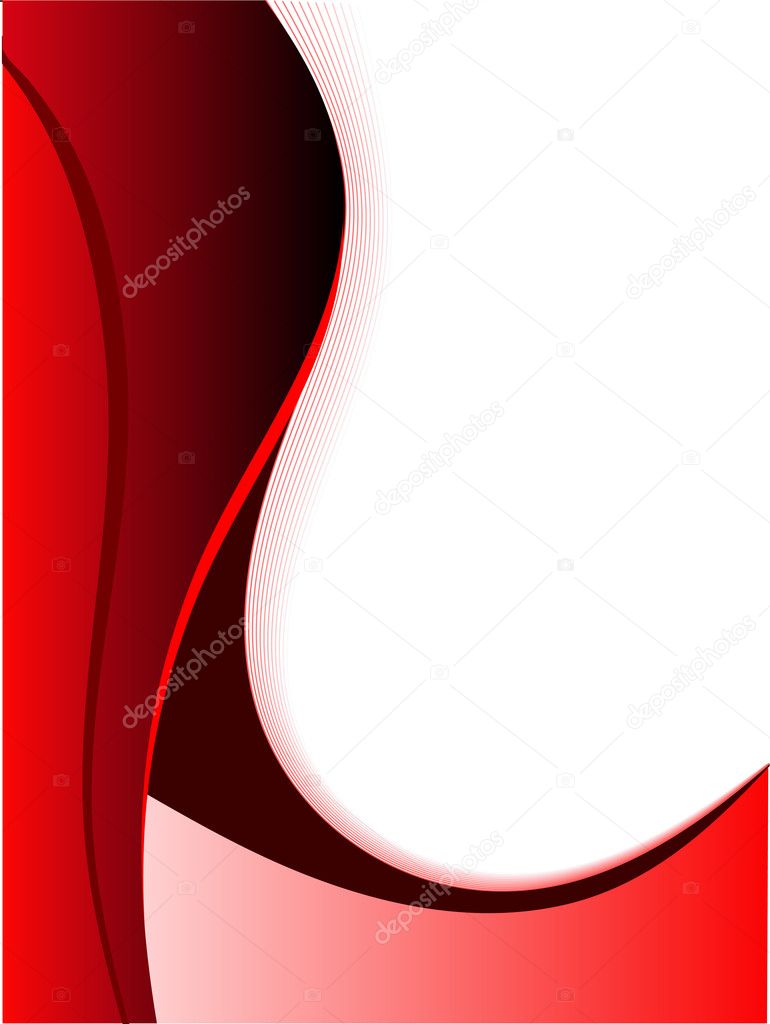 A red and white abstract vector business