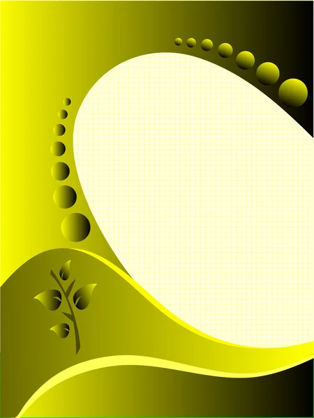 Modèle d'entreprise jaune abstrait — Image vectorielle