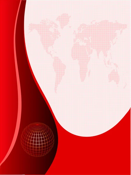 Abstract Red Business Background — Stock Vector