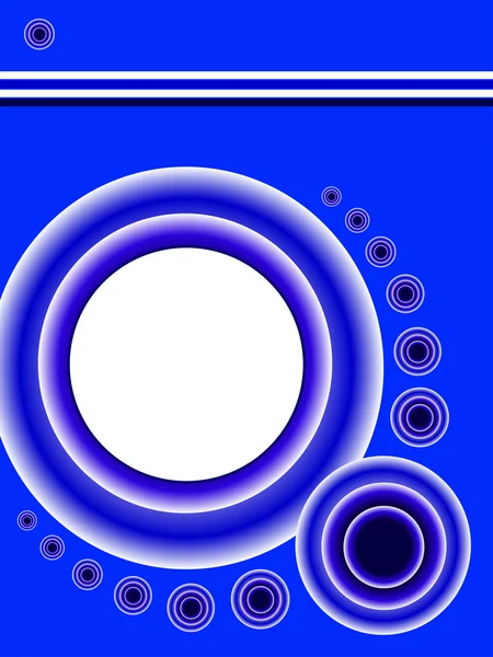 Синий шаблон бизнес-презентации — стоковый вектор