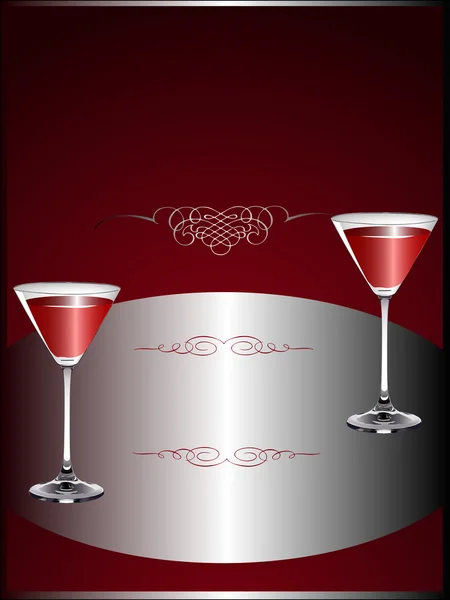 Modèle de menu boissons — Image vectorielle