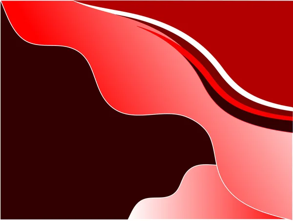 Un modèle de carte de visite rouge — Image vectorielle