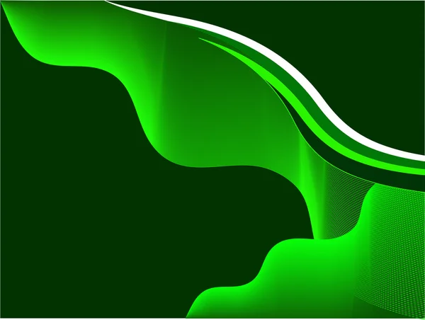 Un modèle de carte de visite verte — Image vectorielle