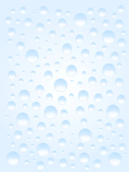 Fond bleu gouttes de pluie — Image vectorielle