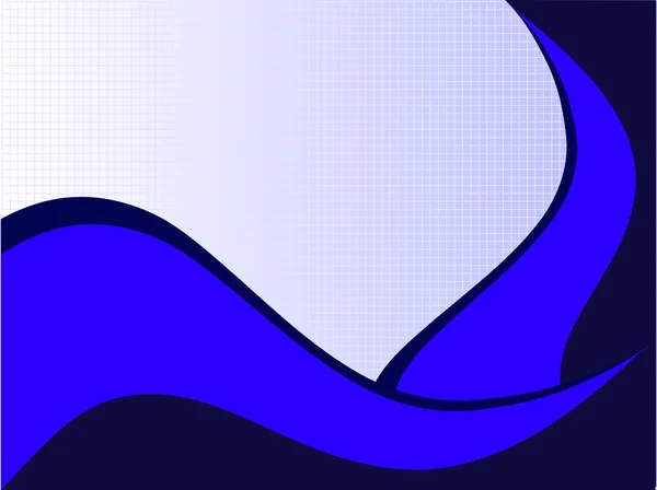 抽象的なブルーの名刺テンプレート — ストックベクタ
