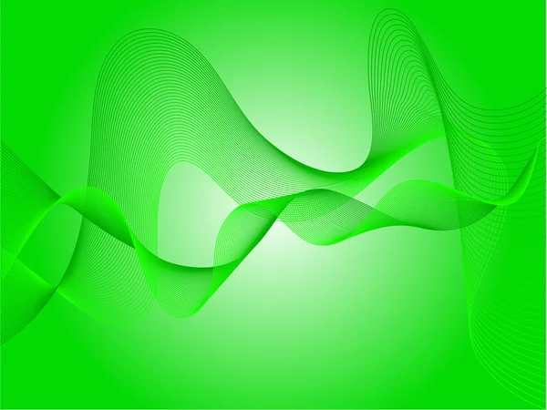 Un fondo de vector de ondas verdes — Archivo Imágenes Vectoriales