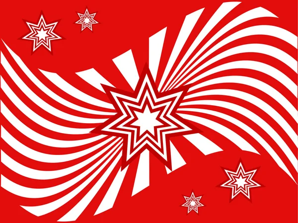 En röd och vit abstrakt bakgrund — Stock vektor