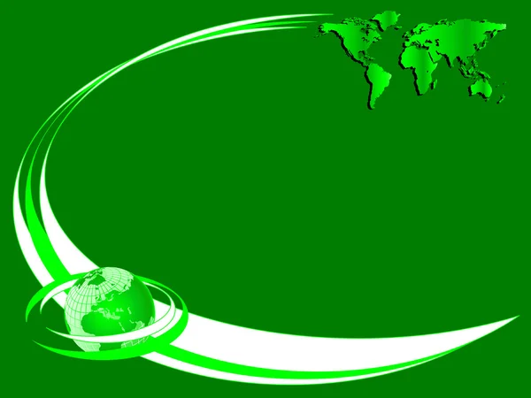 Зеленая экологическая бизнес-карта — стоковый вектор