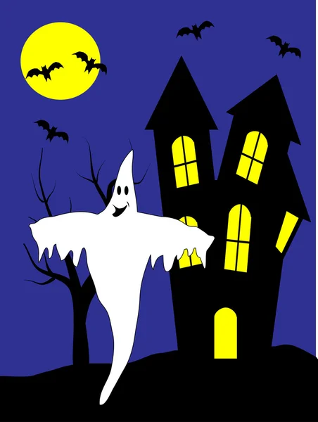 Una ilustración vectorial de Halloween — Archivo Imágenes Vectoriales