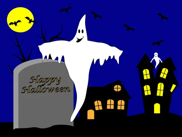 A halloween vector illustration — Stock Vector