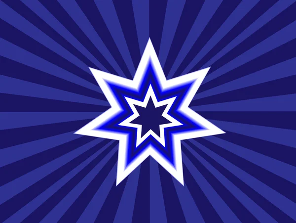 Estrela Flutuante Funky — Vetor de Stock