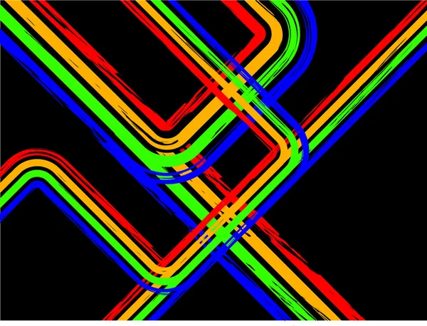 グランジ レトロな線のベクトルの背景 — ストックベクタ