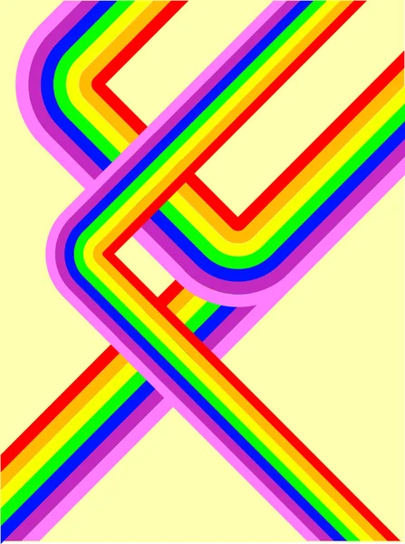 色彩缤纷的彩虹复古背景 — 图库矢量图片