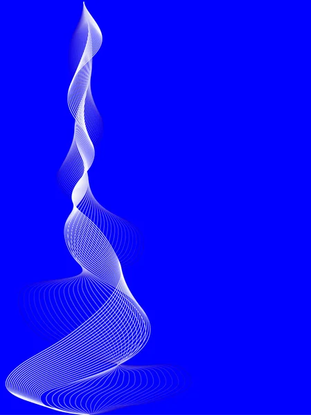 Design eines blauen Wellenvektors — Stockvektor