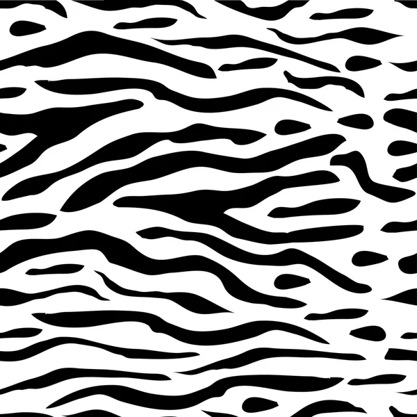 Un design di stampa zebra senza cuciture piastrellabile — Vettoriale Stock