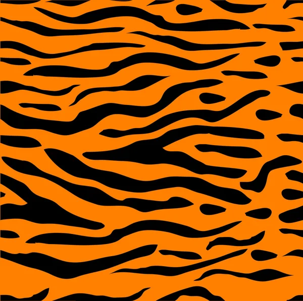 Tiger Stripe Seamless Background — Stock Vector