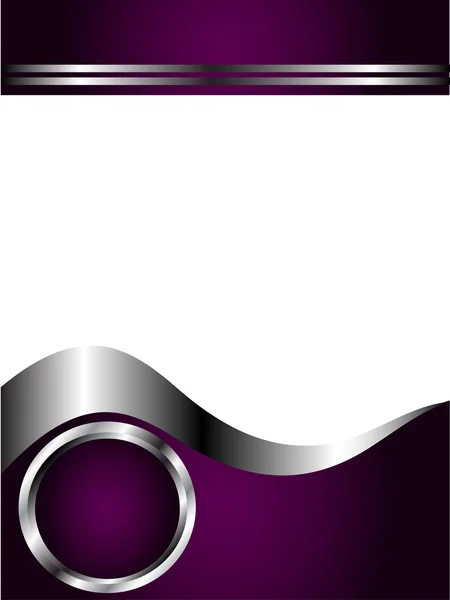 深紫色和银色名片 — 图库矢量图片