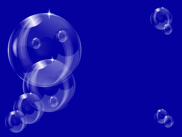 Une série de bulles transparentes — Image vectorielle