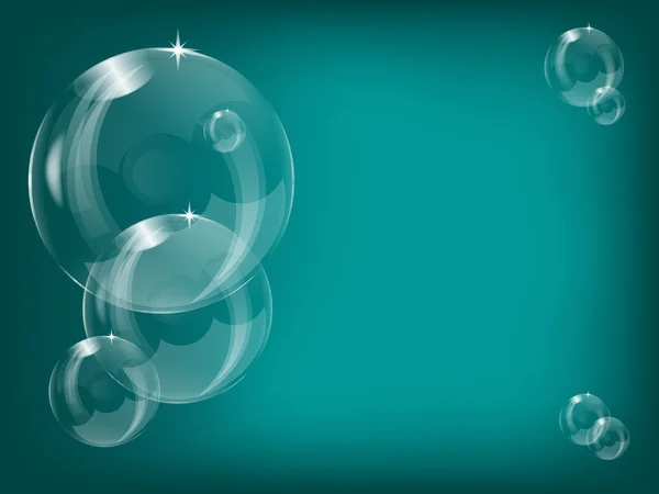 Fond transparent bulles de savon — Image vectorielle