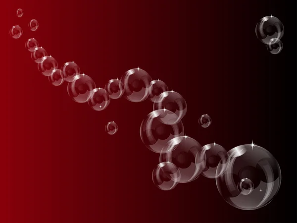 一系列的透明气泡 — 图库矢量图片