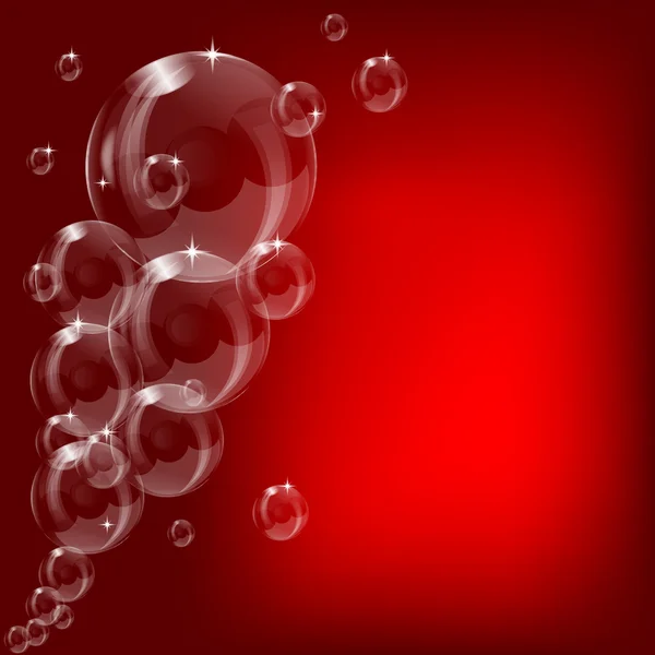 Прозорий фон мильної бульбашки — стоковий вектор