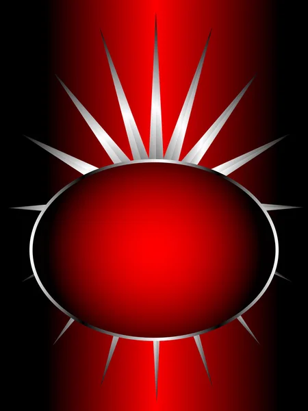 Ein roter und silberner Vektorhintergrund — Stockvektor