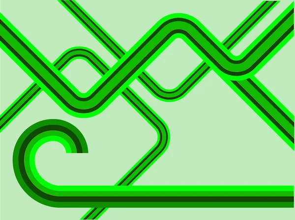 Un fond rétro lignes vertes — Image vectorielle