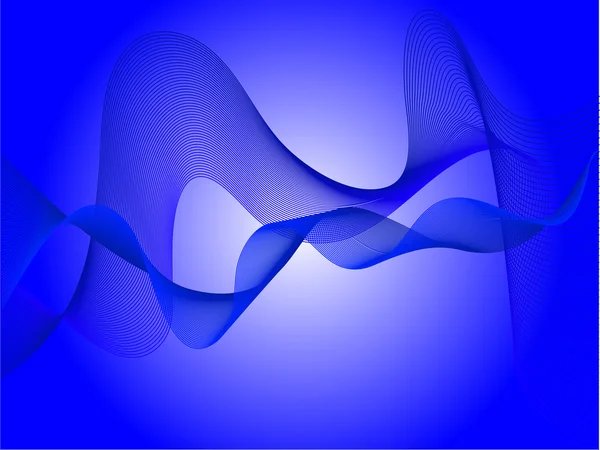 Un fondo vector de ondas azules — Archivo Imágenes Vectoriales