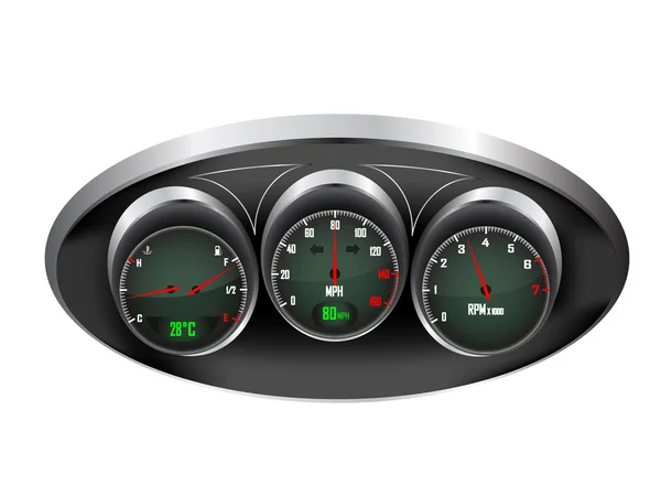 stock vector Car Dashboard Dials