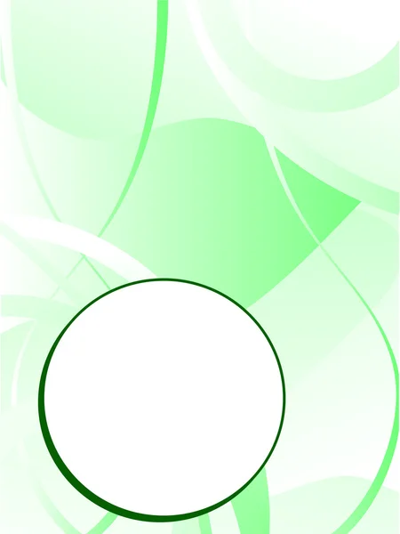 A green business card template — Stock Vector