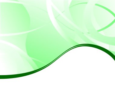 A green business card clipart