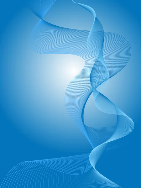 Векторный фон синих волн — стоковый вектор