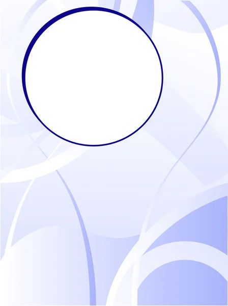 Une couverture de brochure d'entreprise bleue — Image vectorielle