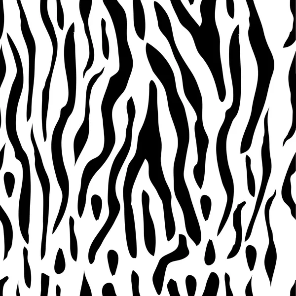 Sömlös vit tiger eller zebra stripe — Stock vektor