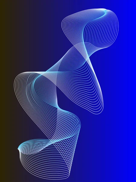 Un fondo vector de ondas azules — Archivo Imágenes Vectoriales