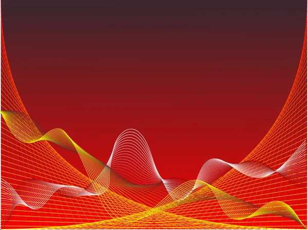 抽象的なベクトル波背景 — ストックベクタ