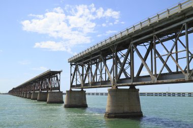 The old Railroad Bridge on Bahia Honda Key clipart