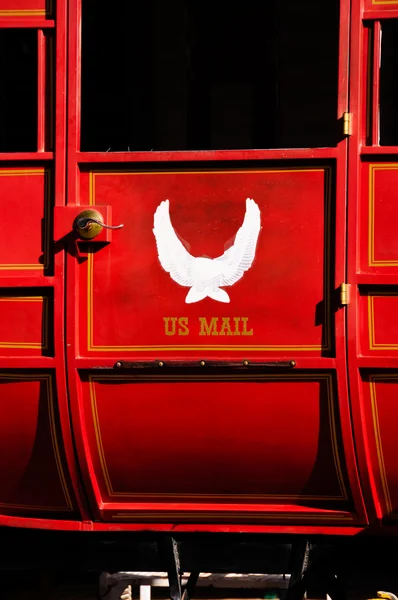 Red US Mail stagecoach — Fotografie, imagine de stoc