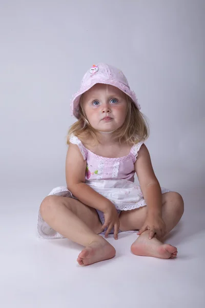 Borred little girl — Stock Photo, Image