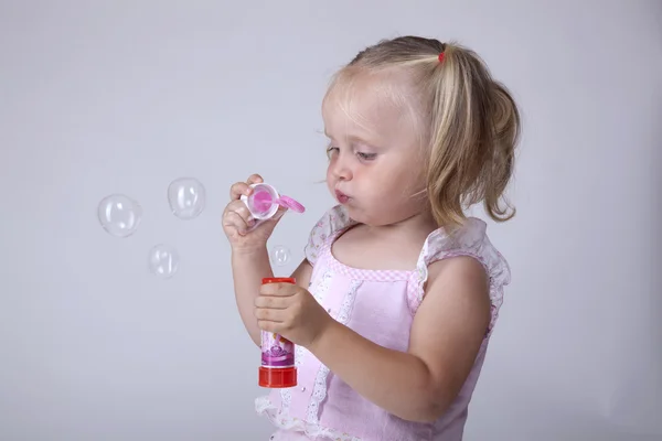 Girl and bubbles — Stock Photo © olgasweet #126545926