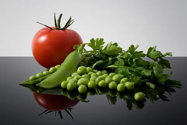 Reflexión sobre las verduras —  Fotos de Stock