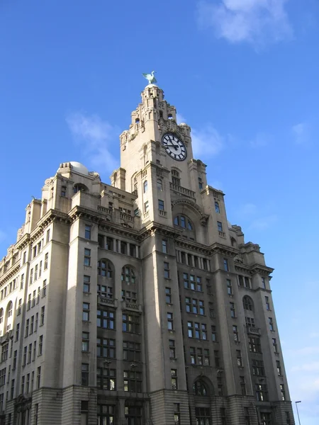 Edifício de fígado em Liverpool — Fotografia de Stock