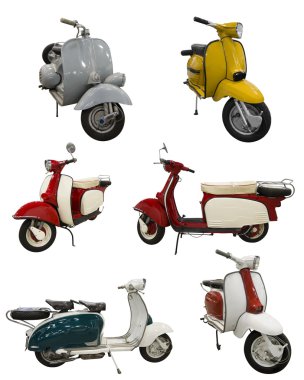 Vintage Scooters clipart