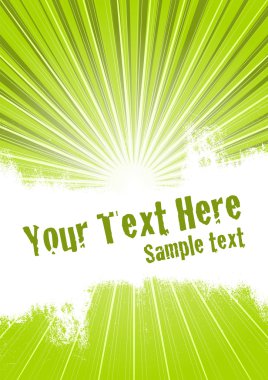 Green Burst Background clipart