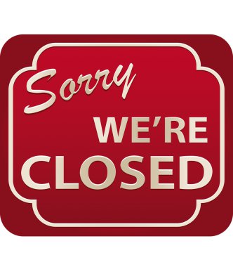 Closed Sign clipart